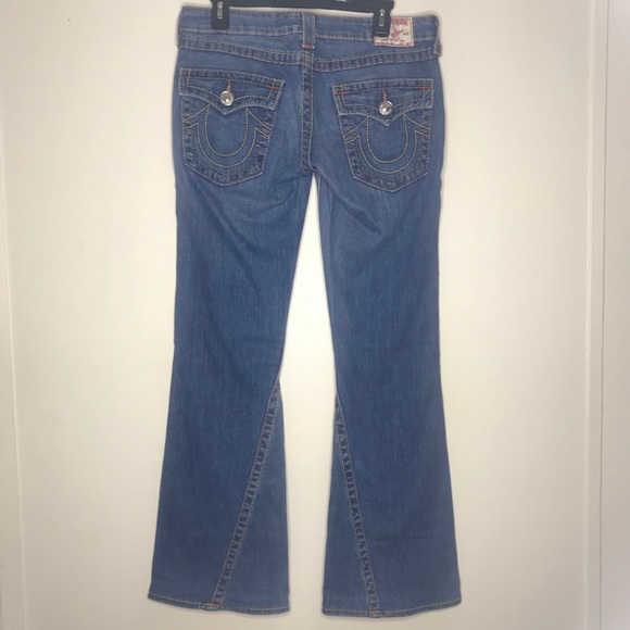 True Religion Vintage Joey Flare Denim Jeans Sz 30 - Picture 3 of 14